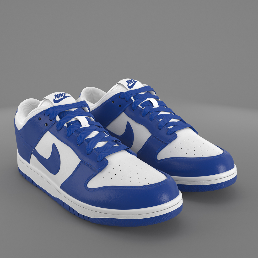 3D модель Nike Dunk Low varsity royal 