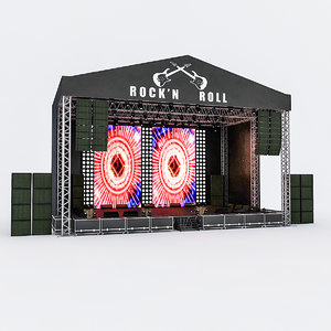 3D concert stage model