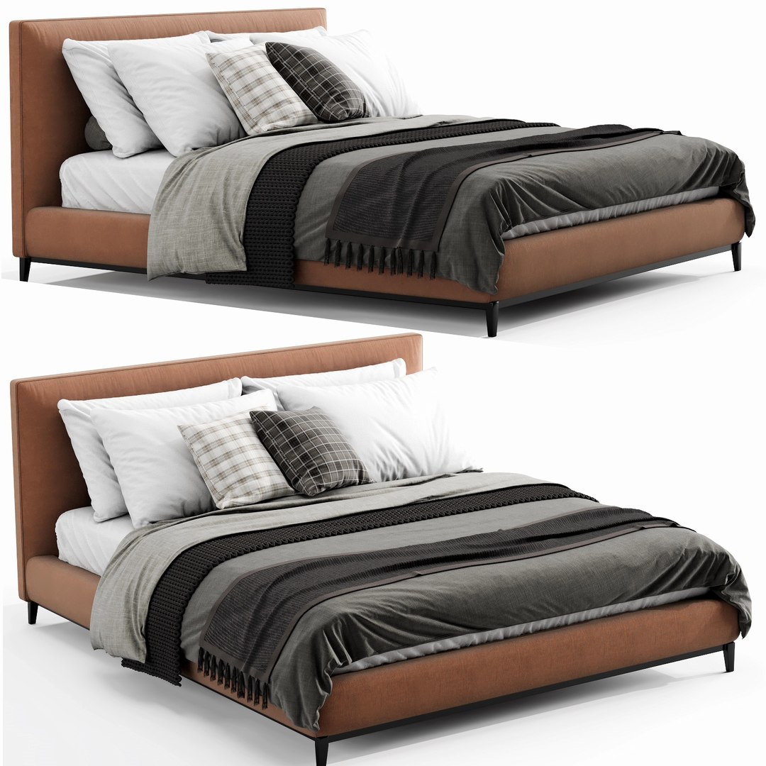 Minotti andersen bed model - TurboSquid 1543254