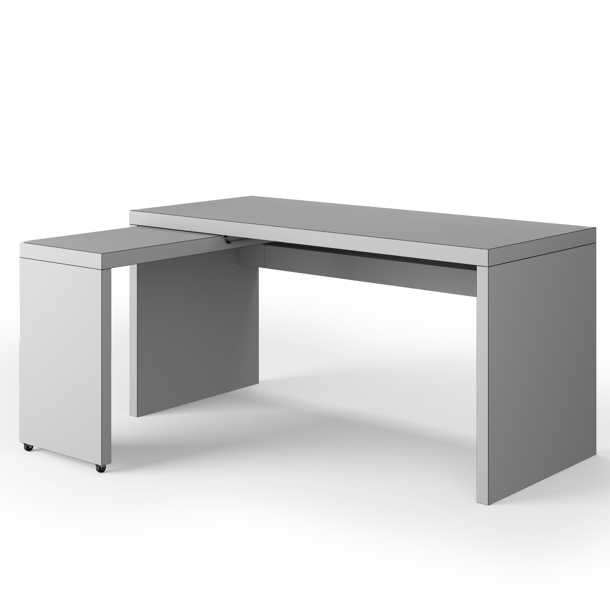 Ikea malm desk pullout 3D model TurboSquid 1543291