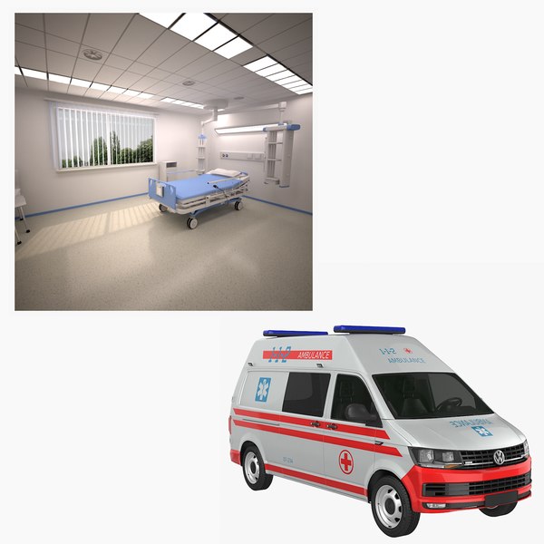救护车3d模型