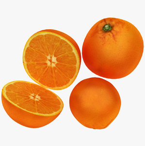 3D orange