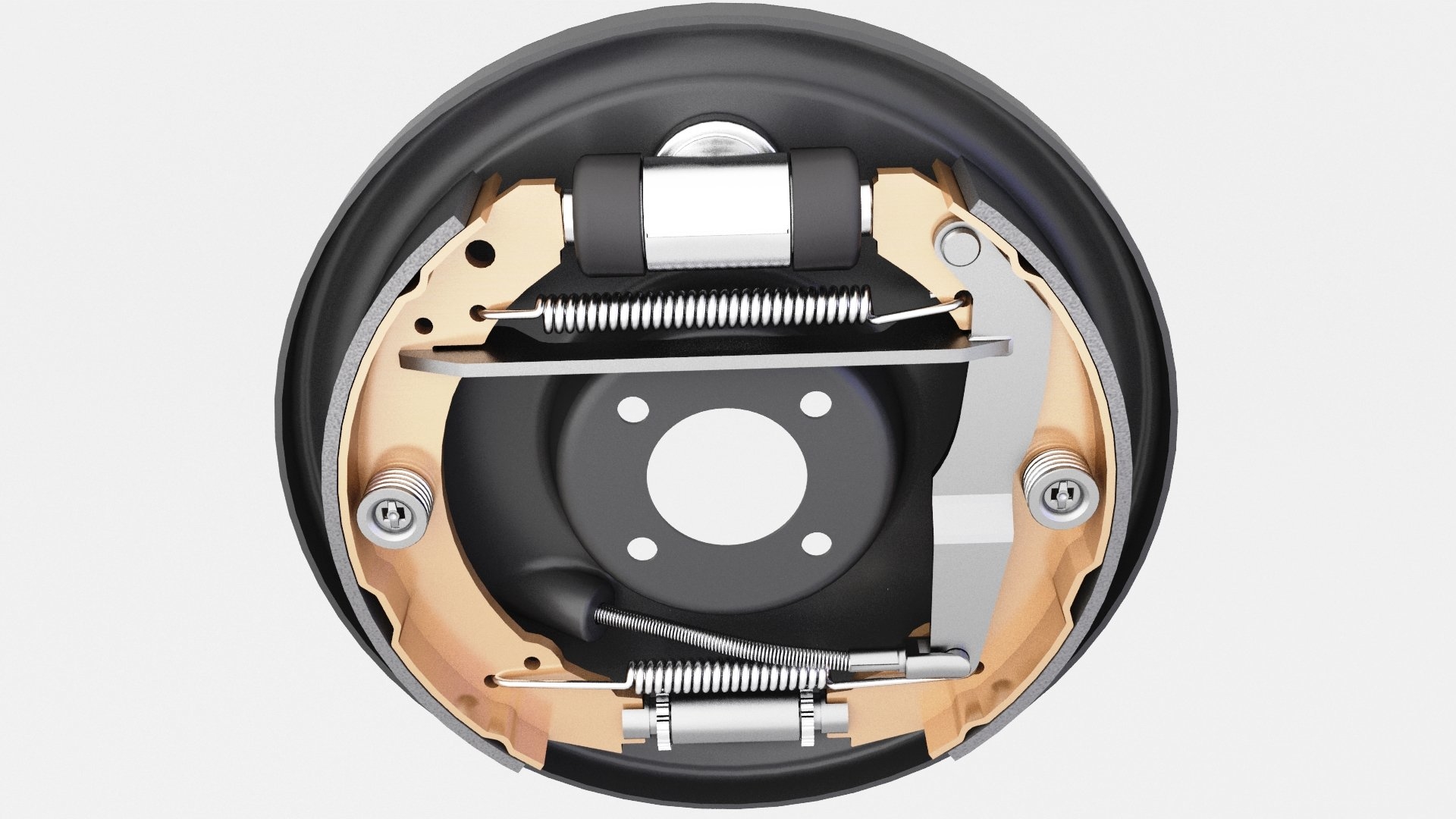 Drum brakes model TurboSquid 1529328