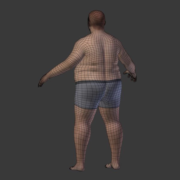 Fat man 3D model - TurboSquid 1543187