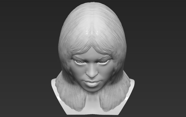 Brigitte Bardot 半身像印刷3d模型 Turbosquid 1543589