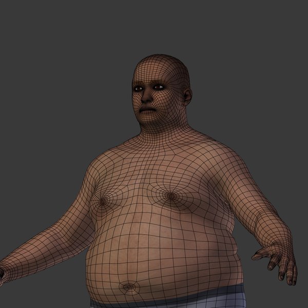 Fat man 3D model - TurboSquid 1543656