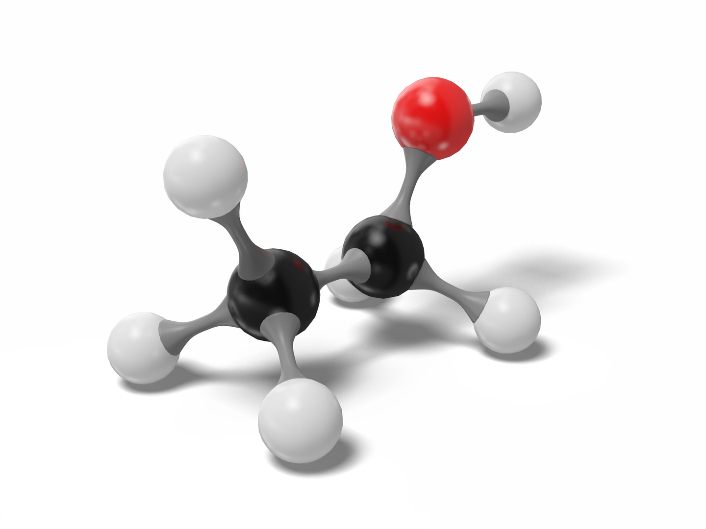 Ethanol molecule c2h6o modeled 3D model - TurboSquid 1543644