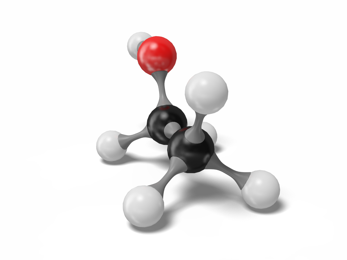 Ethanol molecule c2h6o modeled 3D model - TurboSquid 1543644