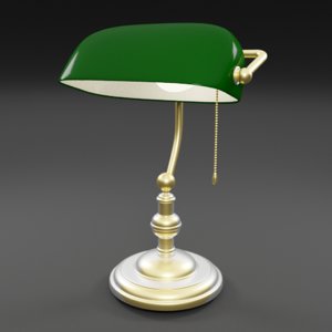 bankers lamp 3D model
