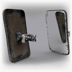 forklift rearview mirror 3D model
