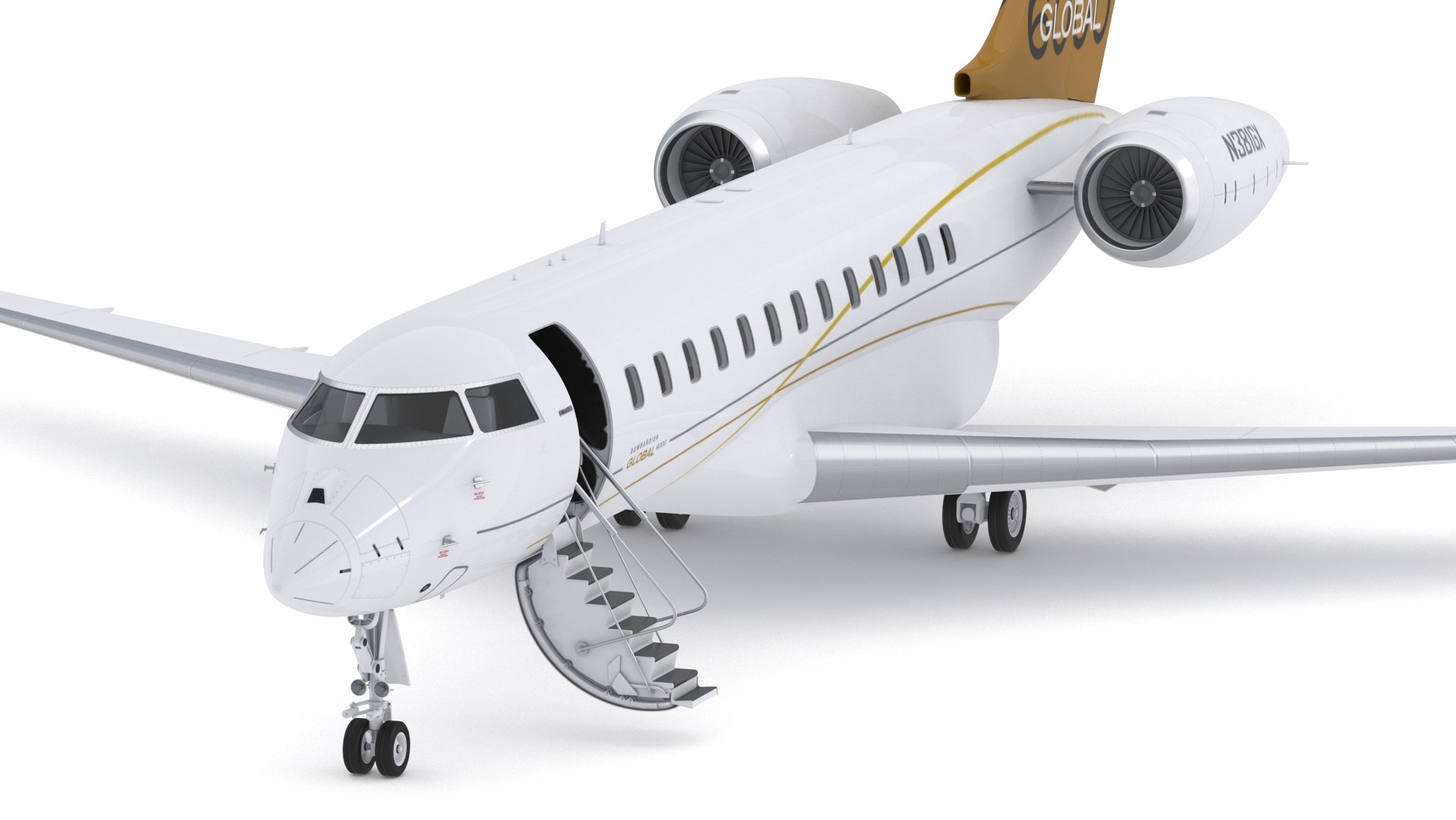 3D model bombardier global 6000 TurboSquid 1543905