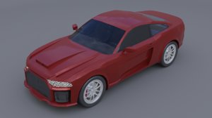 3D generic muscle car model