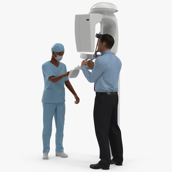 dental equipment doctor patient 3d model
