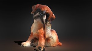 dog statue 3D model