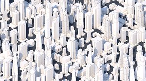 3D city buildings