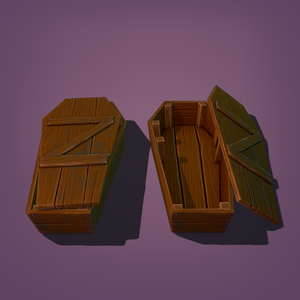 3D coffin ready model - TurboSquid 1544212