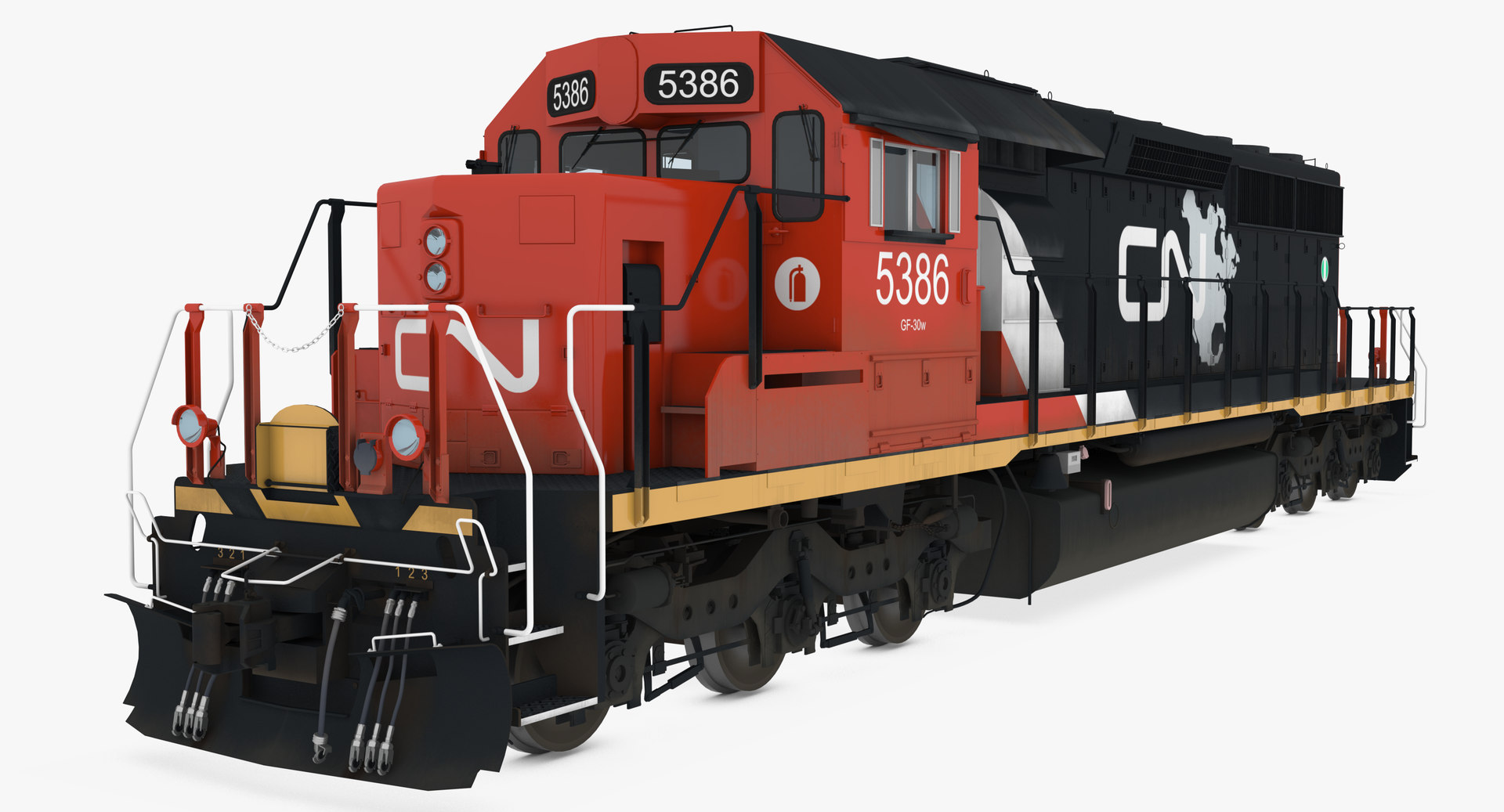 3D model locomotive sd40-2 cn sd40 - TurboSquid 1544766