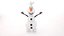 3D snowman christmas holiday model
