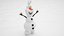 3D snowman christmas holiday model