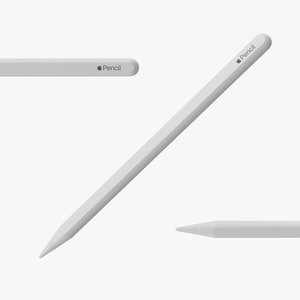 3D apple pencil 2nd generation model