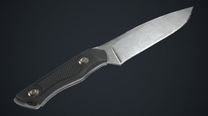 3D model tactical knife