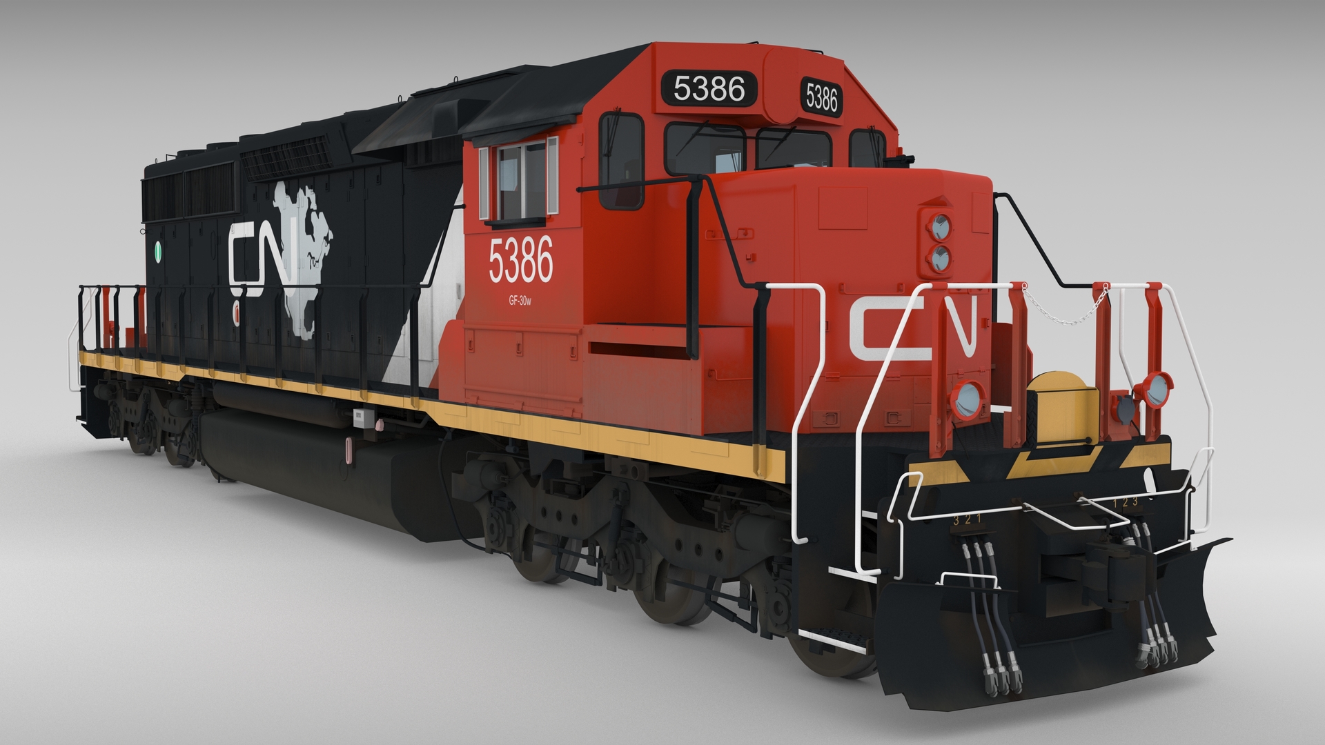 3D model locomotive sd40-2 cn sd40 - TurboSquid 1544766