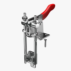 3D vertical pull-action latch toggle