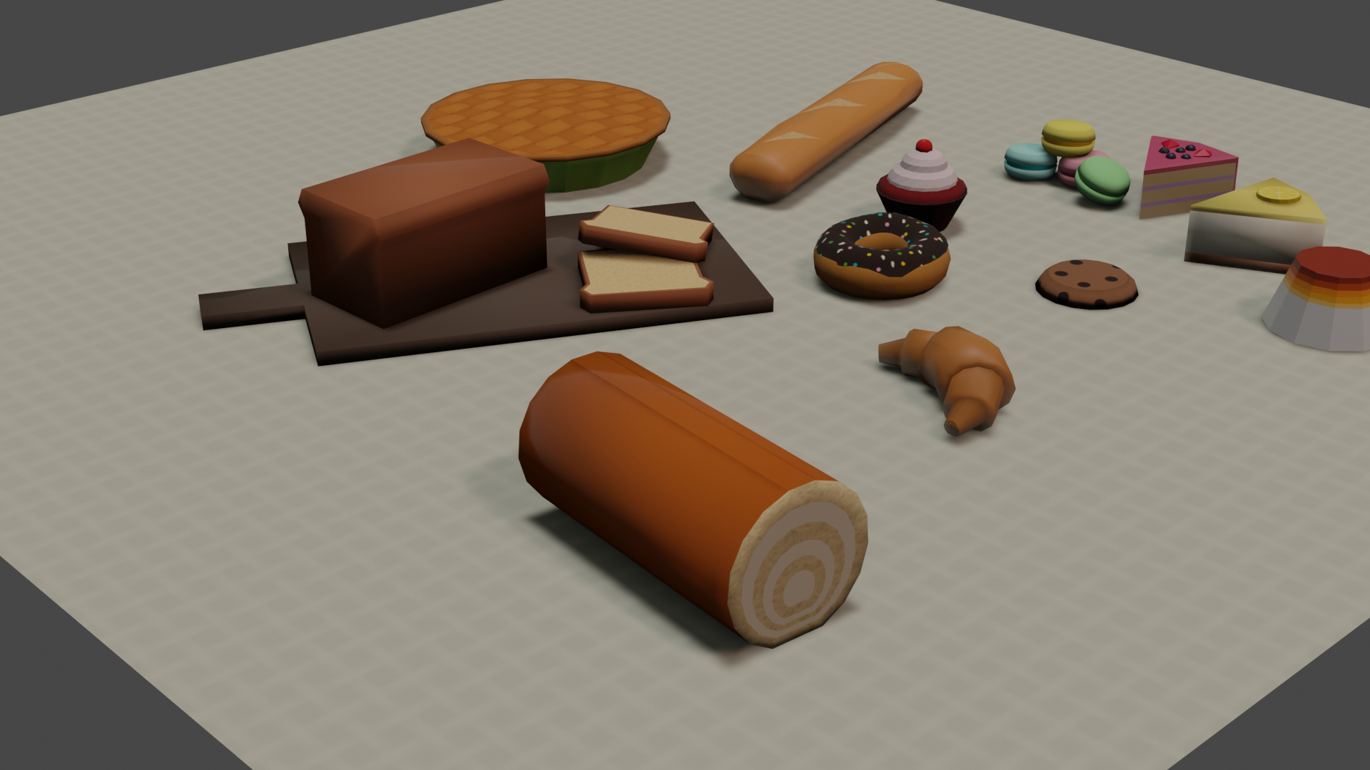 3D model bakery set TurboSquid 1544949
