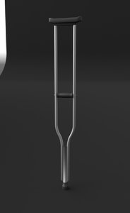 3D crutch model
