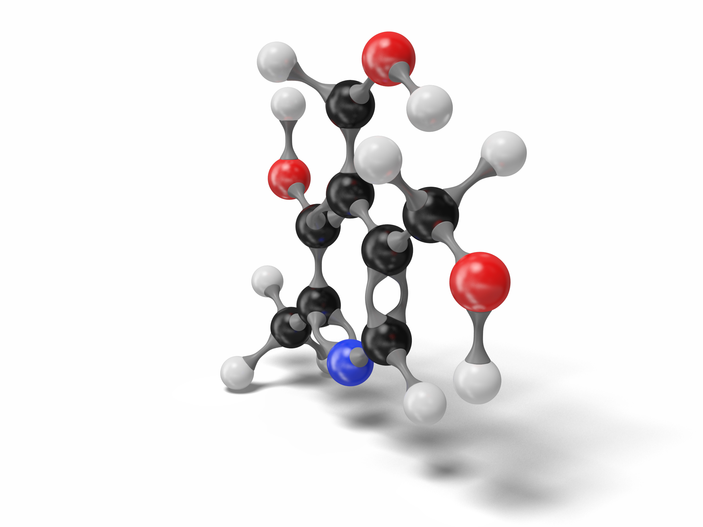 Pyridoxine molecule c8h11no3 modeled 3D model - TurboSquid 1545061