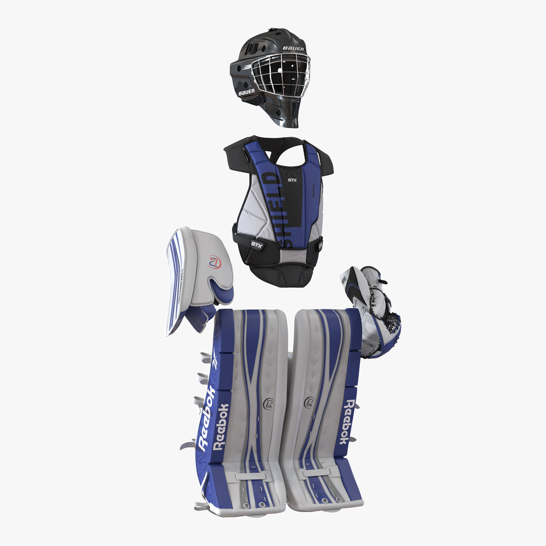 Hockey goalie protection kit 3D model TurboSquid 1545157