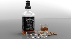 whiskey set 3D model