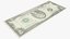 usa dollars banknotes new 3D