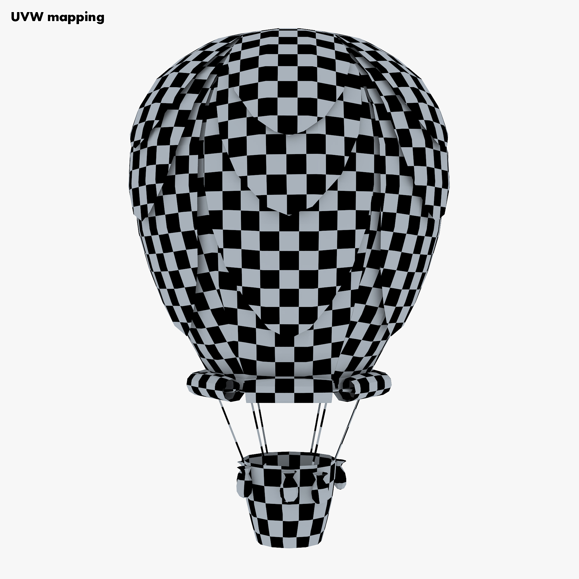 Hot air balloon paper model - TurboSquid 1545194