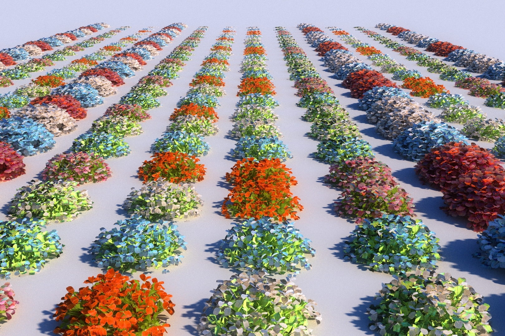 3D flower garden pack model - TurboSquid 1545262