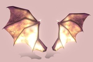 demon wings 3D model