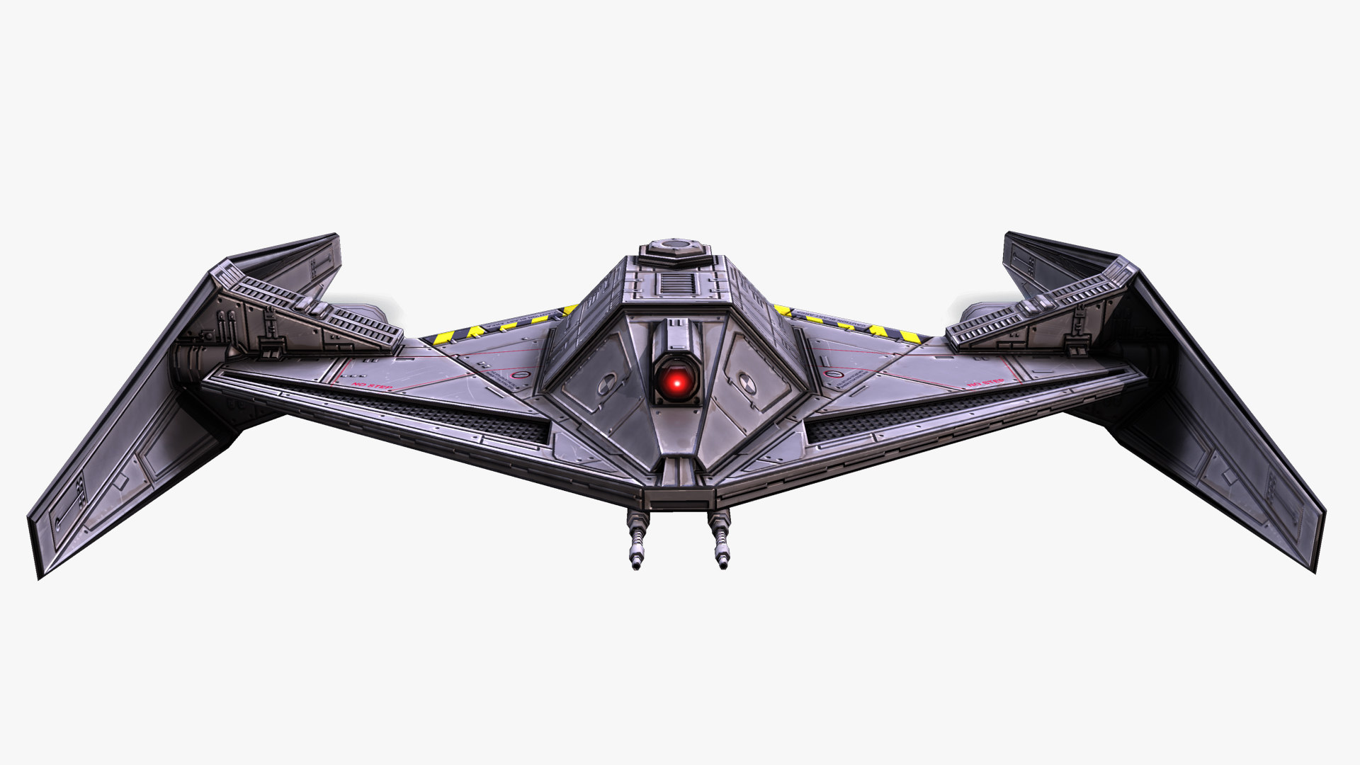 3D futuristic drone fighter model - TurboSquid 1545302
