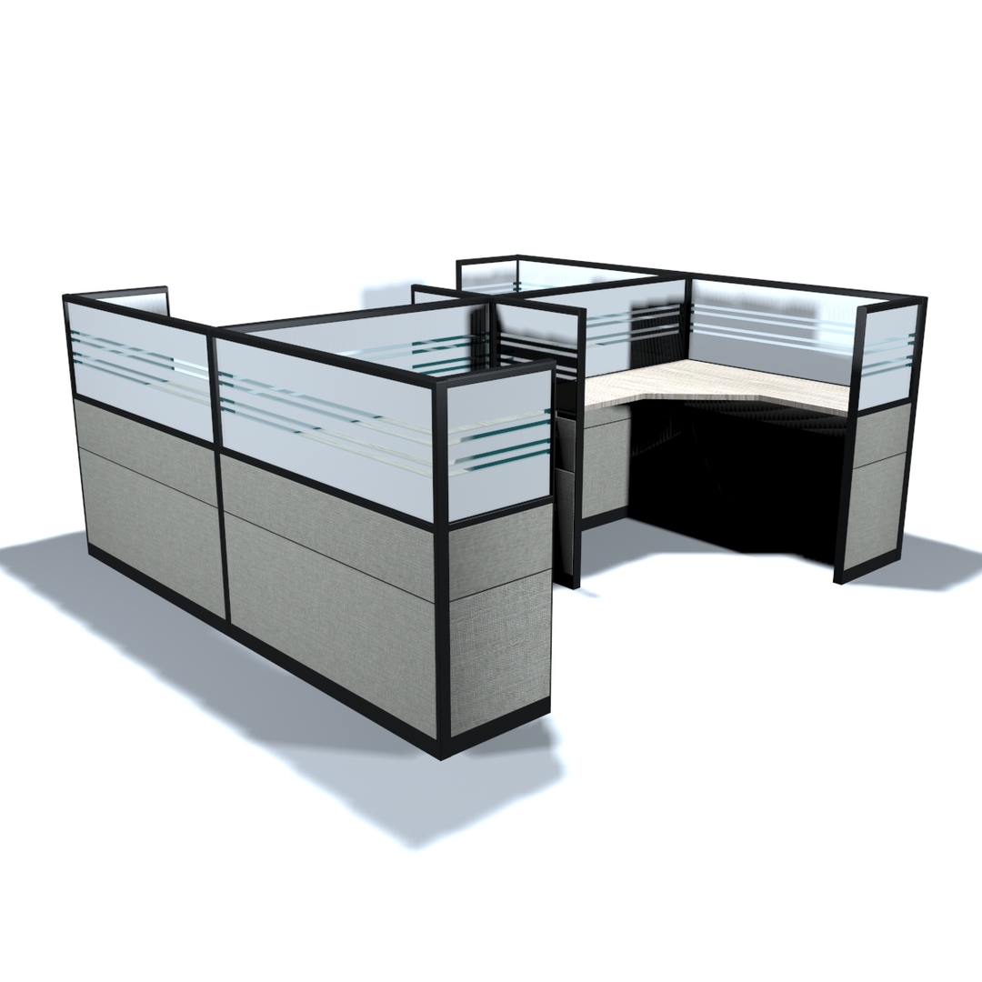 3D model cubicle office - TurboSquid 1545293