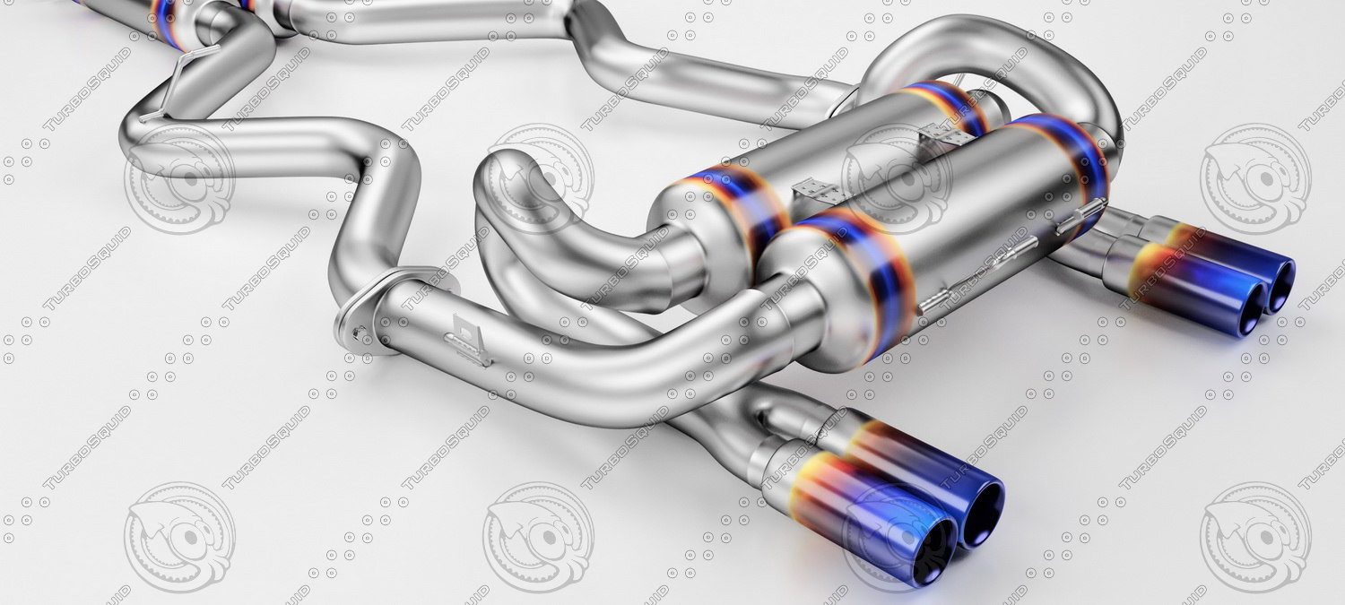 3D tuning exhaust car model TurboSquid 1532063