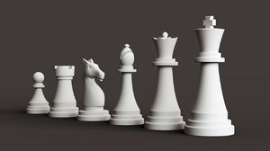 chess knight 3D model