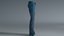 realistic women s jeans 3D model
