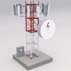 tower antenna 3D model