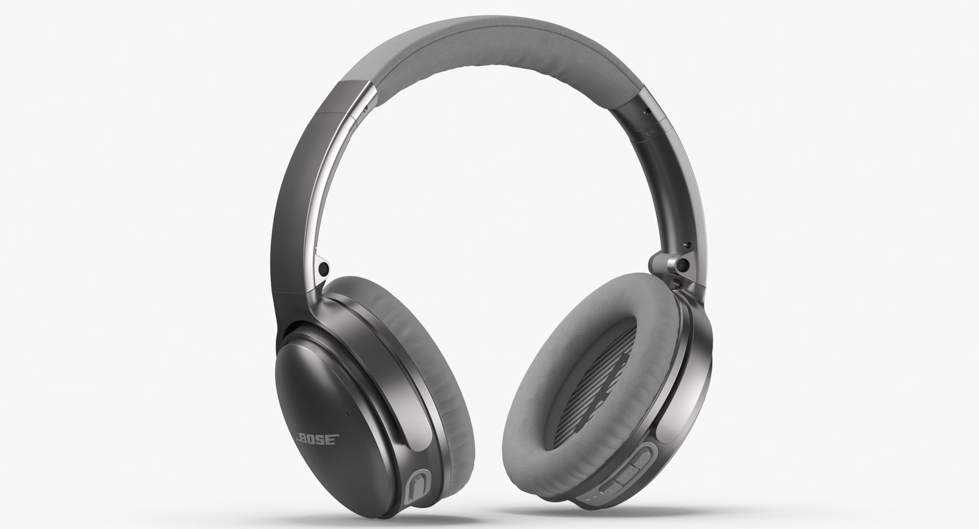 Bose headphones silver 3D TurboSquid 1546083