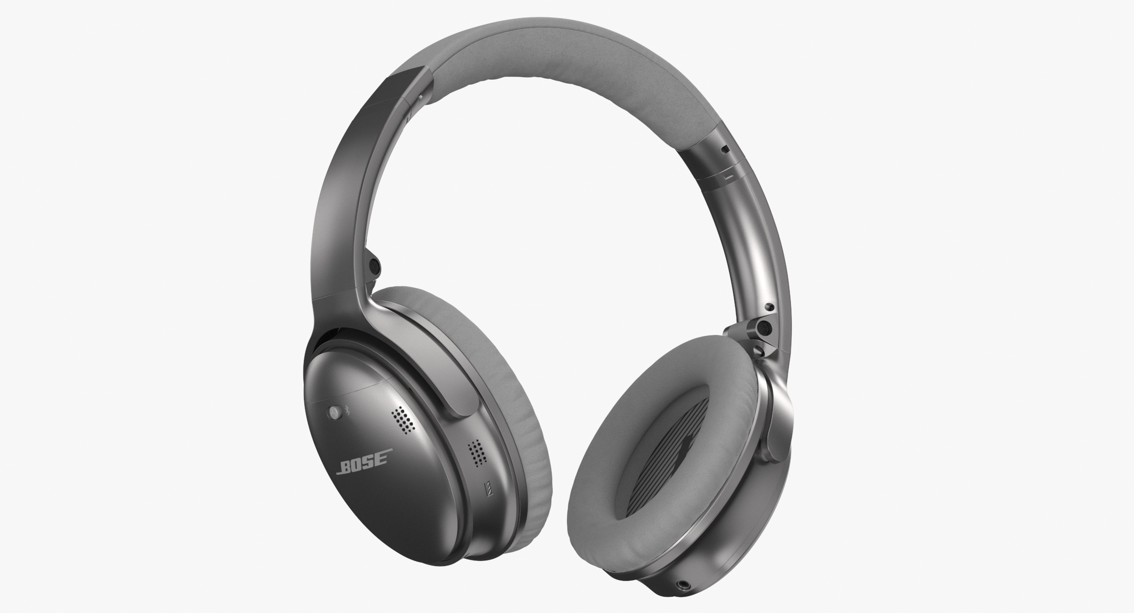 Bose headphones silver 3D TurboSquid 1546083