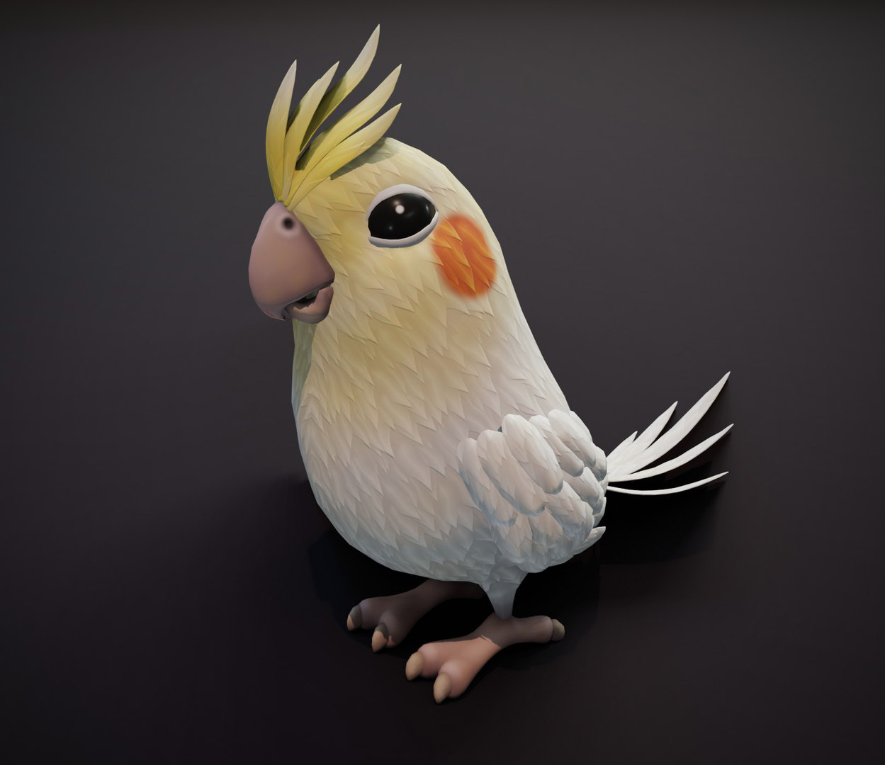 Cartoon parrot bird animations 3D model TurboSquid 1546214