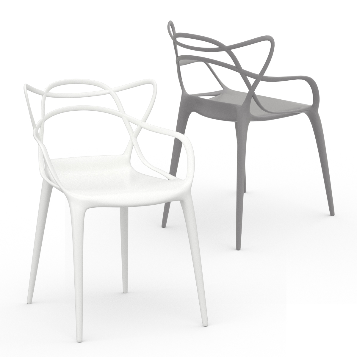 Kartell master chair 3D model TurboSquid 1543195