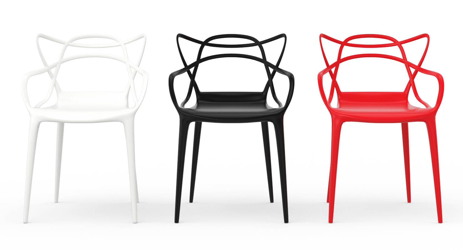 modelo 3d Silla Master Kartell TurboSquid 1543195