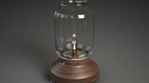 3D vintage style lamp