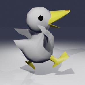 3D model steamer duck