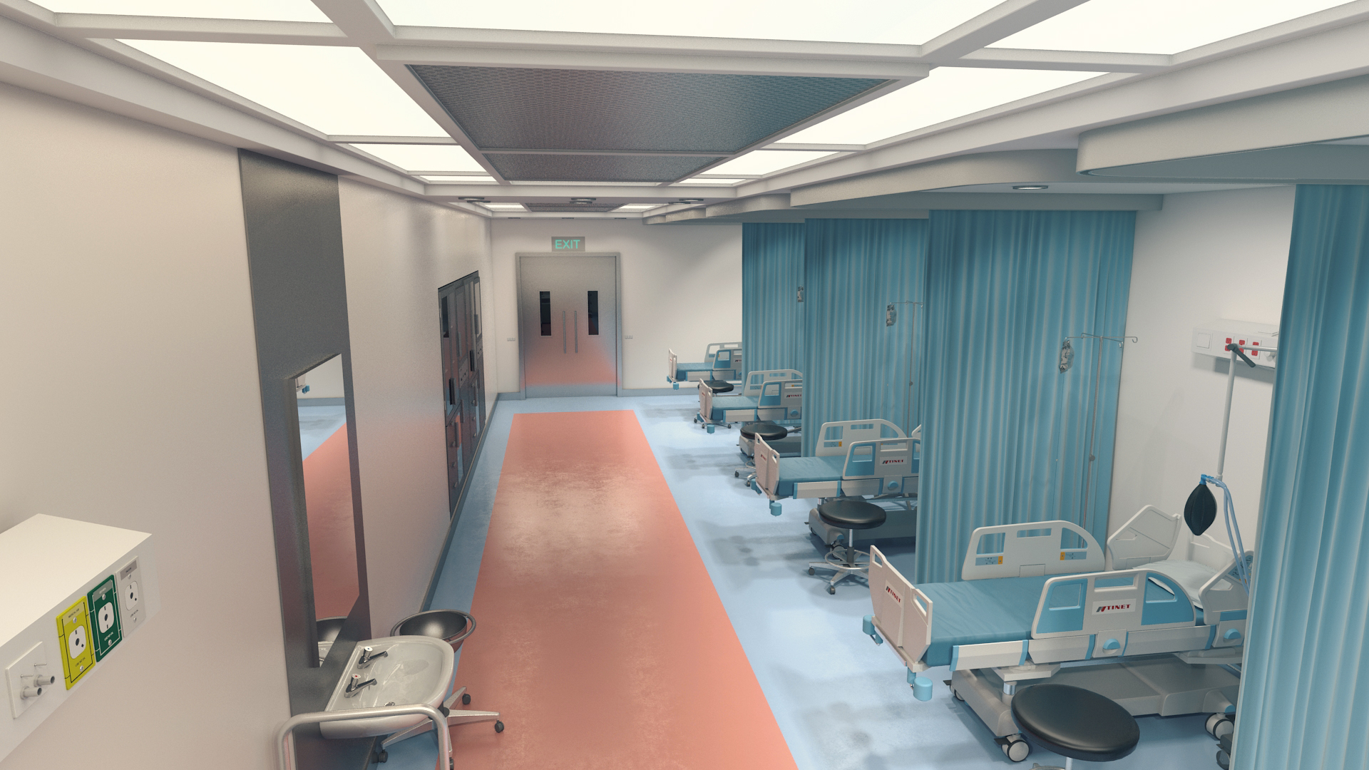 医院病房3d模型